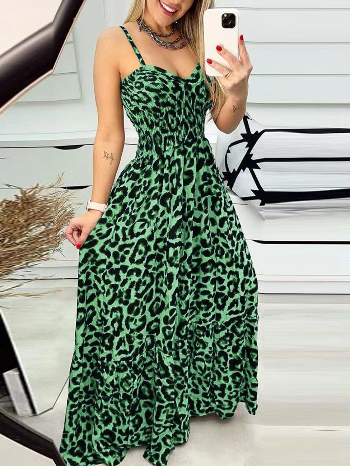 Leopard Sweetheart N Cami Dress