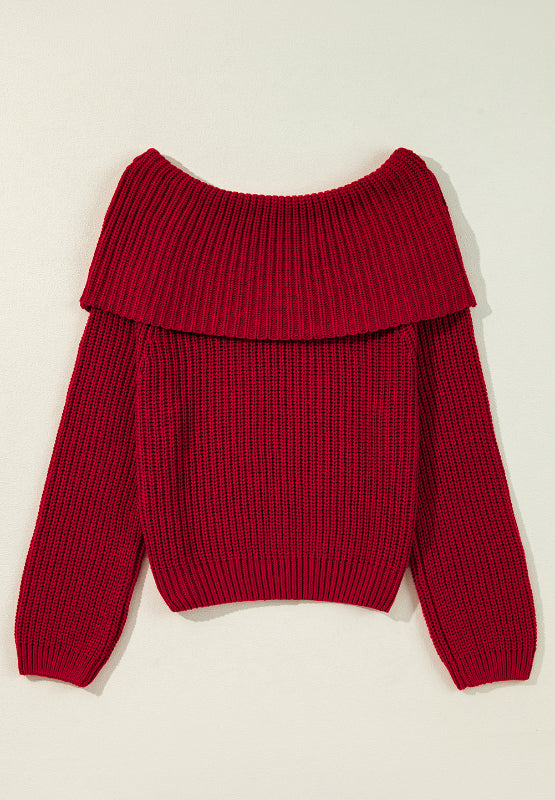 OffShoulder Long Sleeve Sweater