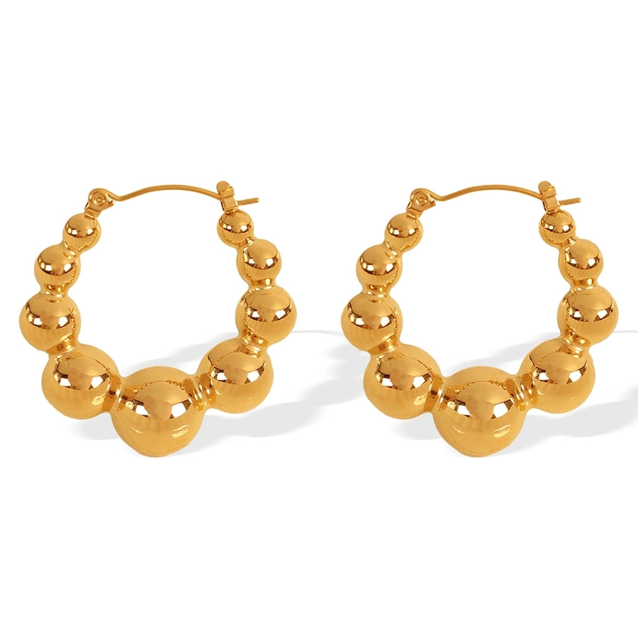 304 Stainless Steel 18K Gold Plated Earrings