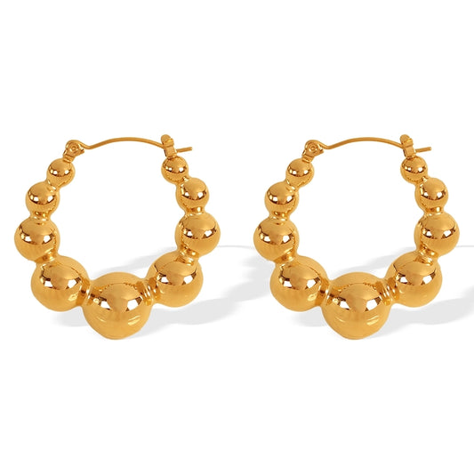 304 Stainless Steel 18K Gold Plated Earrings