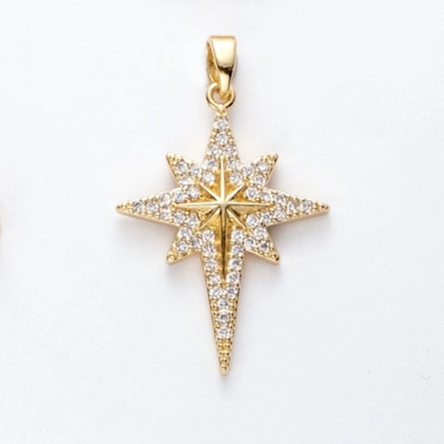 18K Gold Plated Cross Shield Jewelry Accessories Pendant