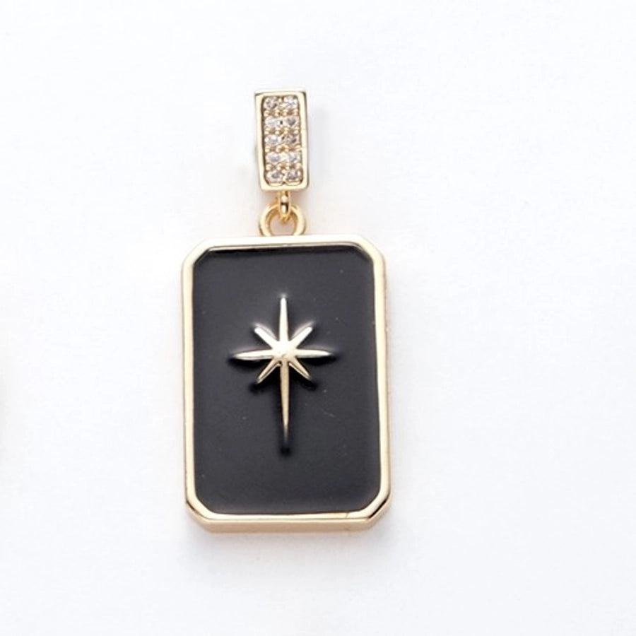 18K Gold Plated Cross Shield Jewelry Accessories Pendant